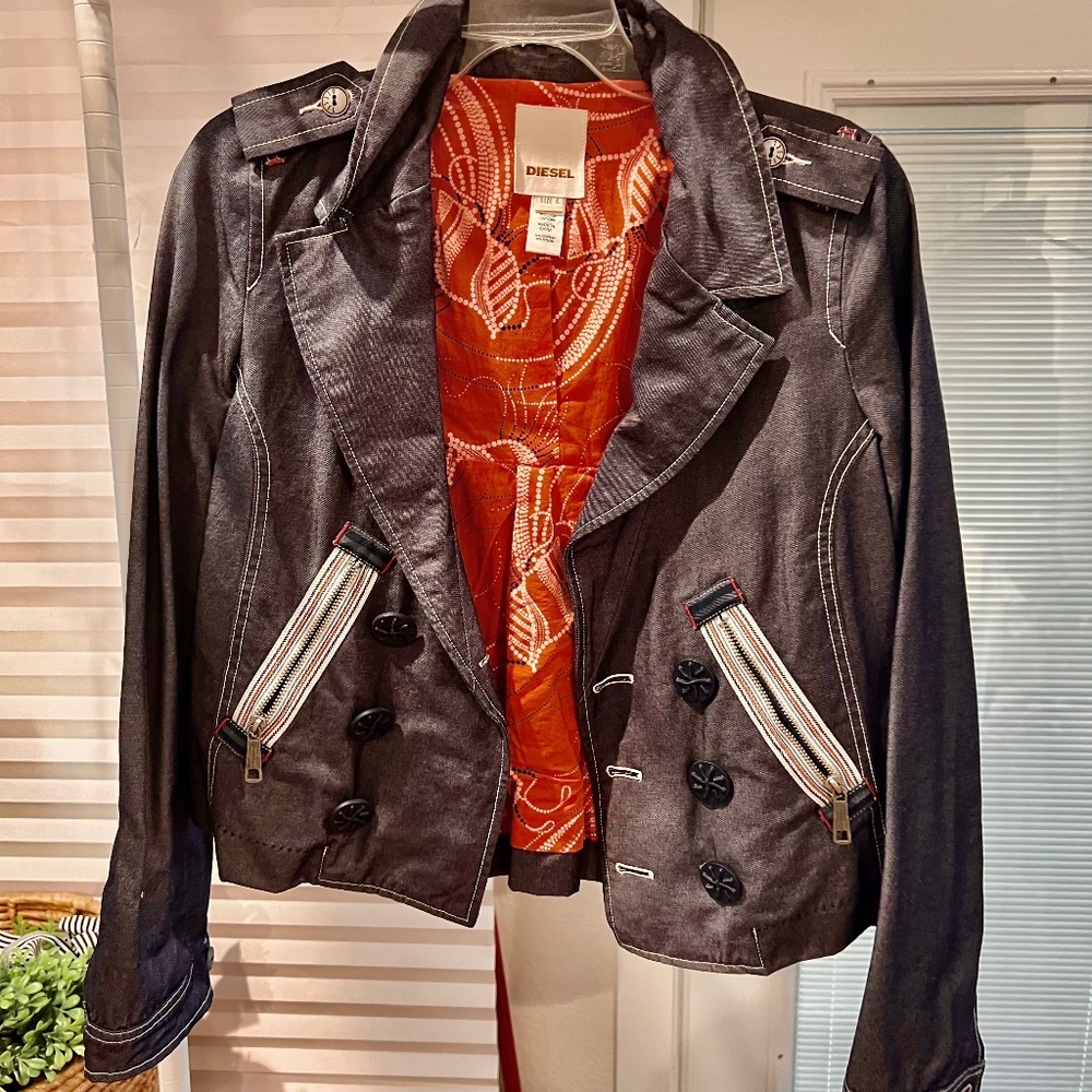 Vintage Designer Deisel Chambray/Denim Swing Jacket